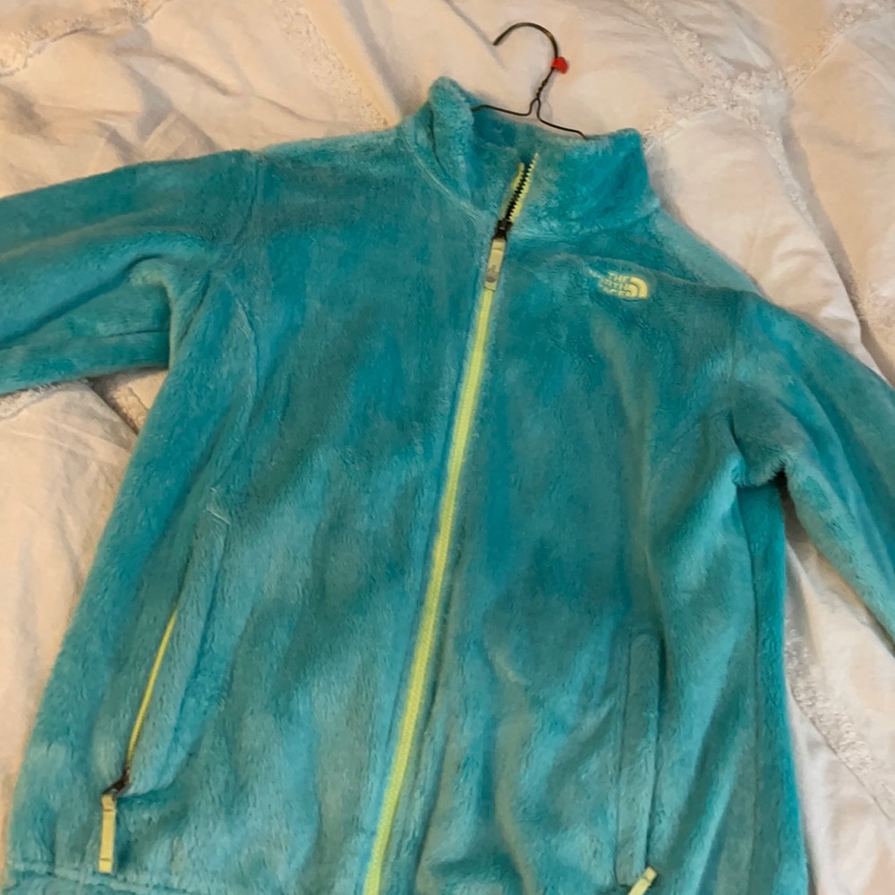 North face fuzzy jacket